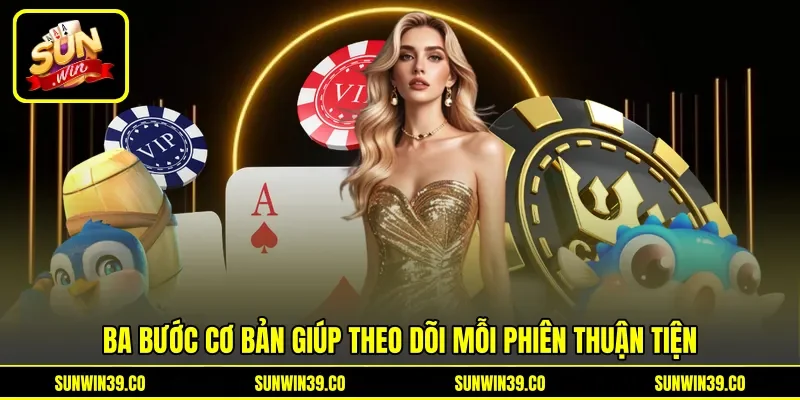 Ba bước cơ bản giúp theo dõi mỗi phiên thuận tiện Ba bước cơ bản giúp theo dõi mỗi phiên thuận tiện
