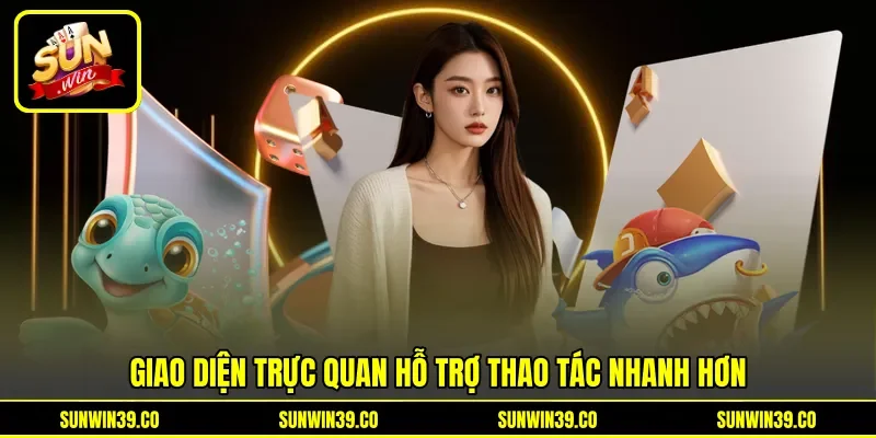 Giao diện trực quan hỗ trợ thao tác nhanh hơn