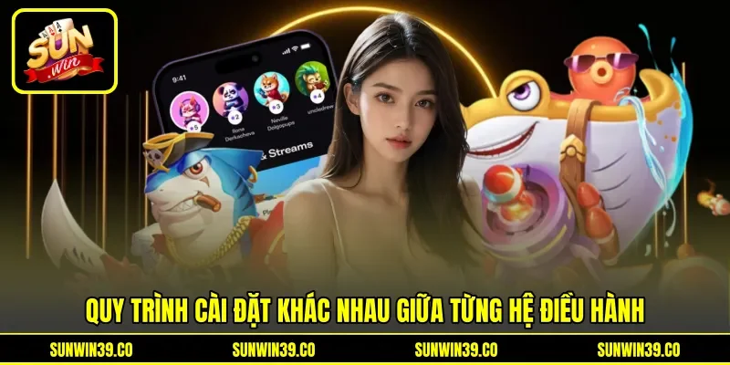 Quy trình cài đặt khác nhau giữa từng hệ điều hành